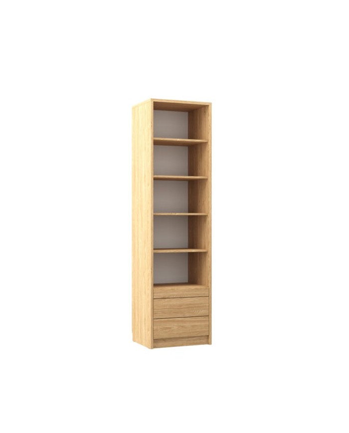 Colonne haute étagères avec tiroirs et tablette 60 cm - Roma DeLuxe