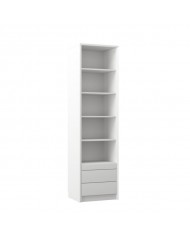 Colonne haute étagères avec tiroirs et tablette 60 cm - Roma DeLuxe