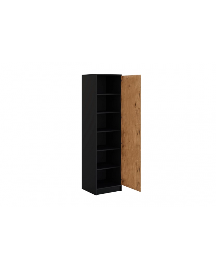 Colonne haute avec étagères une porte 60 cm - Paris DeLuxe