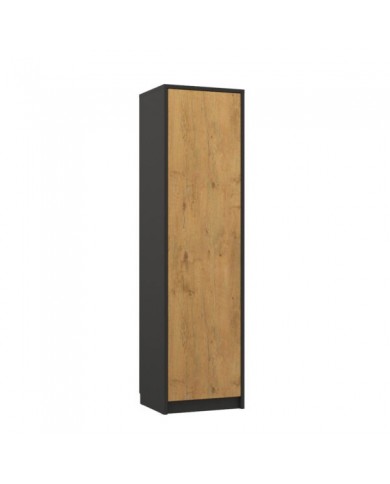 Colonne haute avec étagères une porte 60 cm - Paris DeLuxe