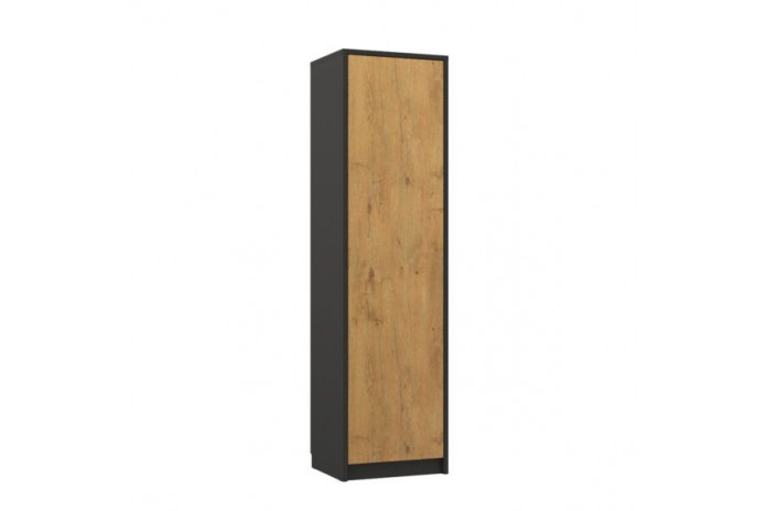 Colonne haute avec étagères une porte 60 cm - Paris DeLuxe