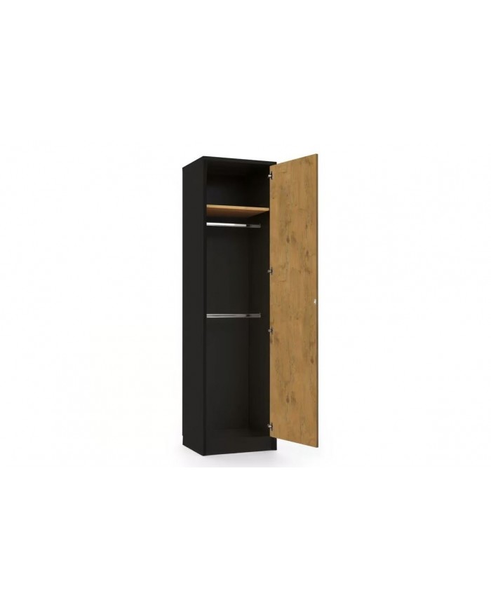 Colonne haute double penderie avec une étagère 60 cm - Winchester DeLuxe