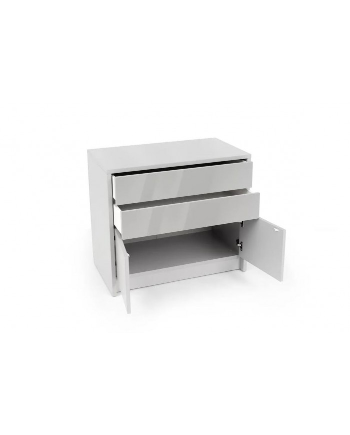 Commode avec deux portes et deux tiroirs système Push & Pull Deluxe