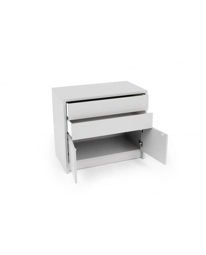 Commode avec deux portes et deux tiroirs système Push & Pull Deluxe
