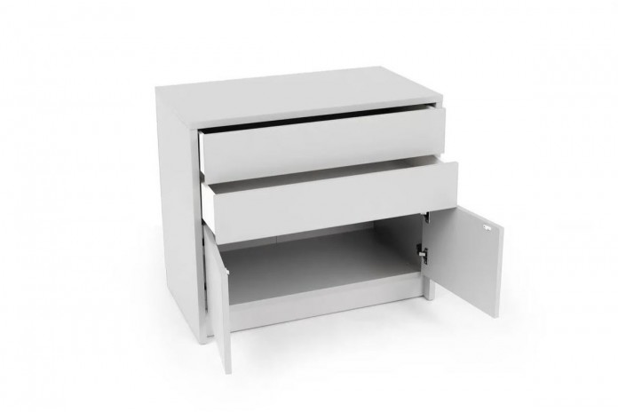 Commode avec deux portes et deux tiroirs système Push & Pull Deluxe