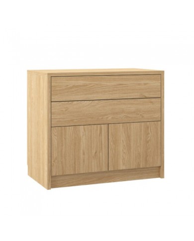Commode avec deux portes et deux tiroirs système Push & Pull Deluxe