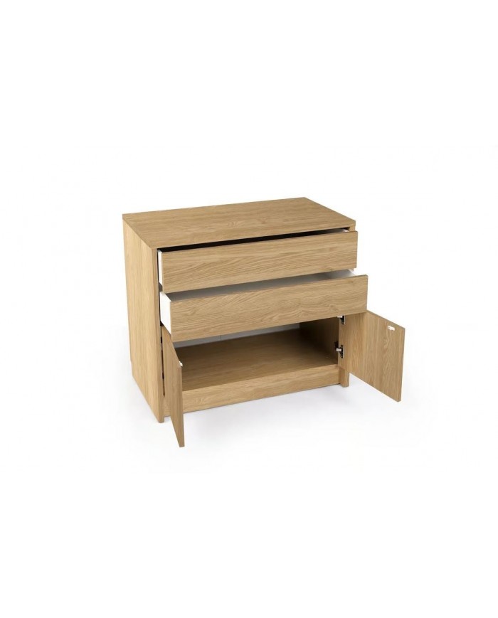 Commode avec deux portes et deux tiroirs système Push & Pull Deluxe