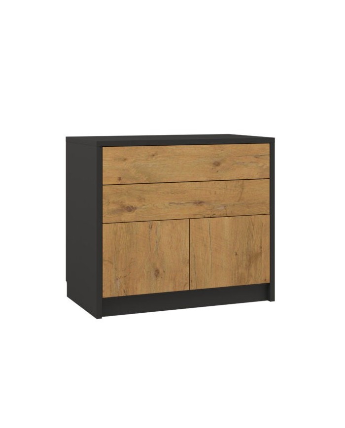 Commode avec deux portes et deux tiroirs système Push & Pull Deluxe