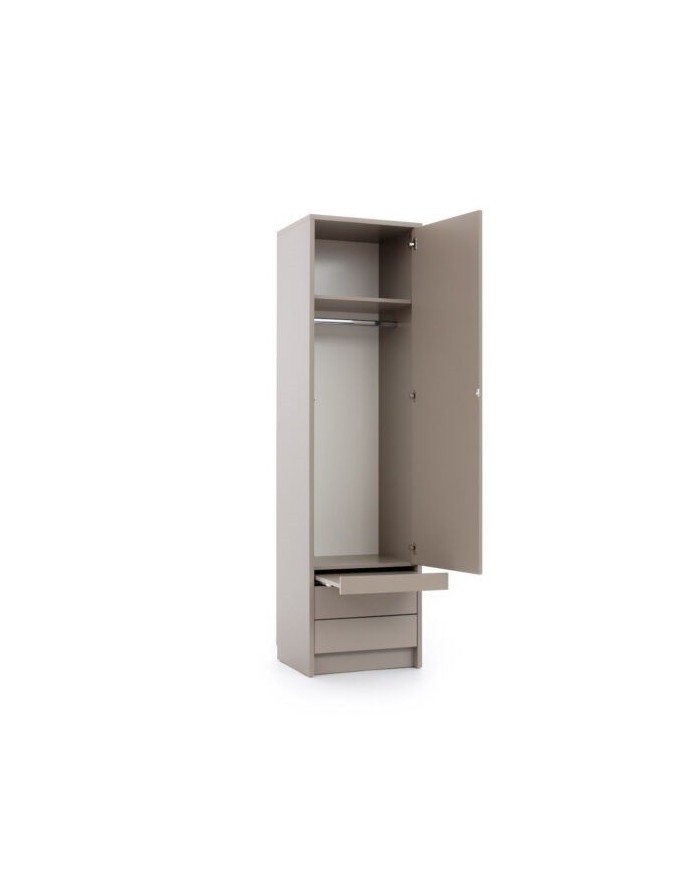Colonne penderie avec tiroirs et tablette 60 cm - Séville DeLuxe