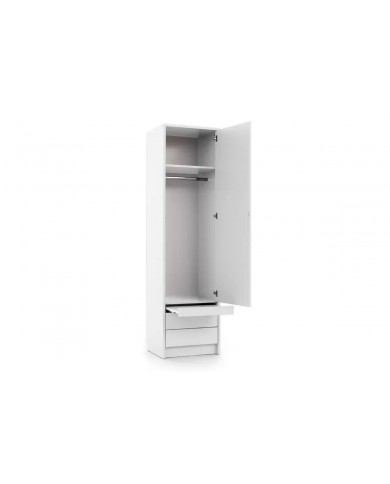 Colonne penderie avec tiroirs et tablette 60 cm - Séville Premium