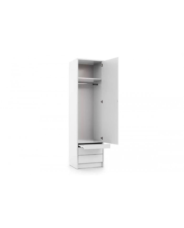 Colonne penderie avec tiroirs et tablette 60 cm - Séville Premium