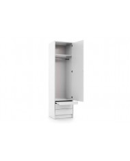 Colonne penderie avec tiroirs et tablette 60 cm - Séville Premium