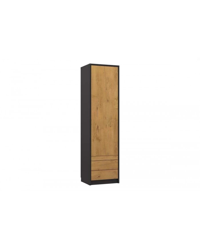Colonne penderie avec tiroirs et tablette 60 cm - Séville Premium
