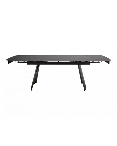 Table céramique extensible 90x160 (240) cm BACARDI Plateau noir Mat
