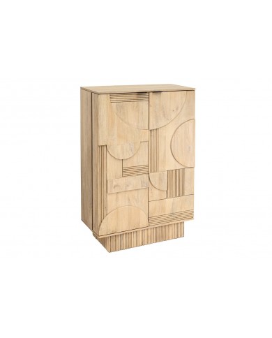 Meuble bar 140 cm en manguier blanchi NEOFORMA