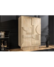 Meuble bar 140 cm en manguier blanchi NEOFORMA