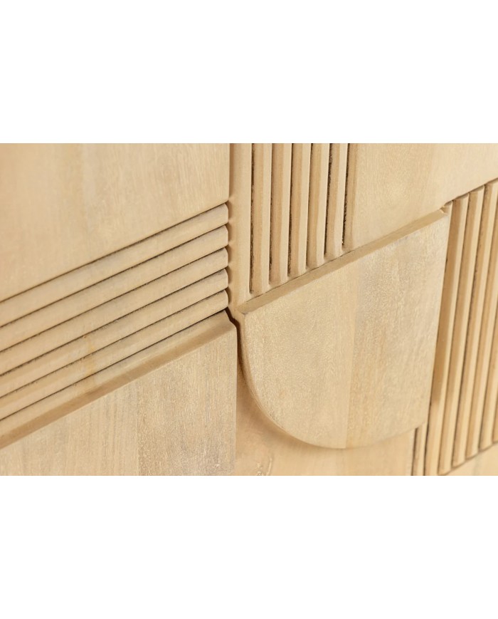 Meuble bar 140 cm en manguier blanchi NEOFORMA