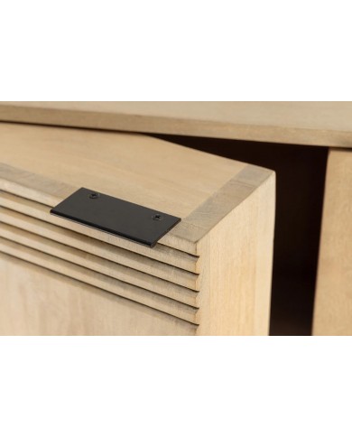 Meuble bar 140 cm en manguier blanchi NEOFORMA
