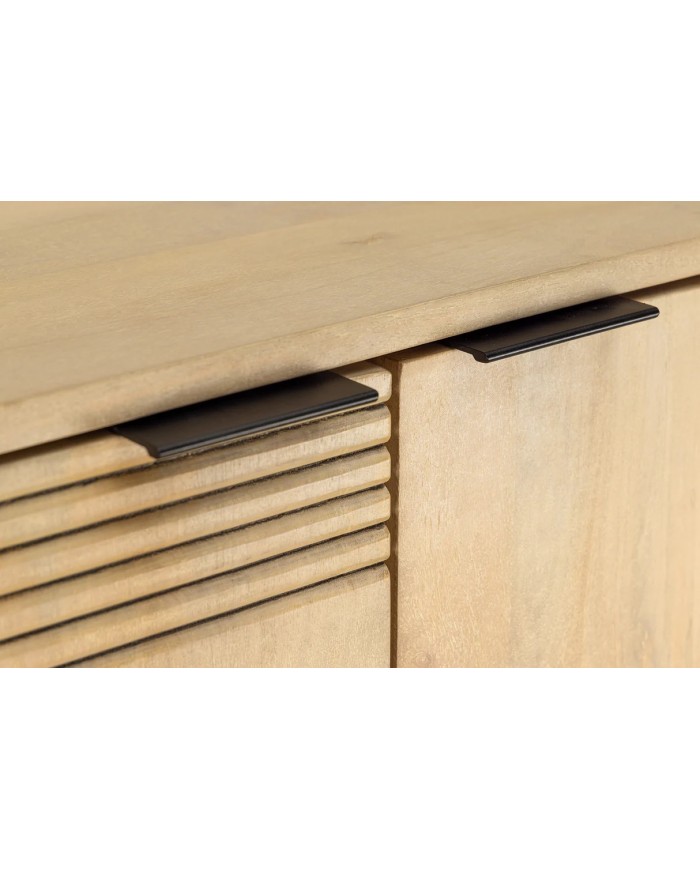 Meuble bar 140 cm en manguier blanchi NEOFORMA