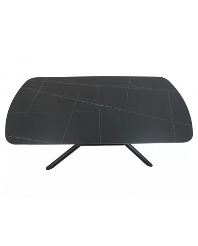 Table céramique extensible noir VECTOR