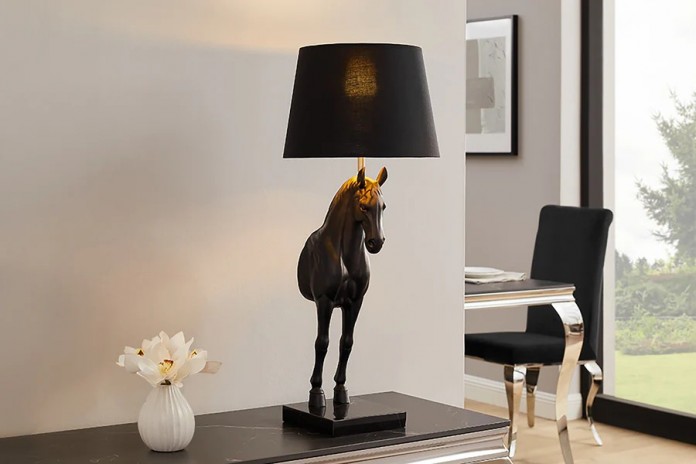 Lampe Chevet sculpture ultra Design DARK HORSE 75 cm