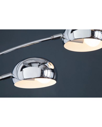 Lampadaire avec 5 bras orientables 205 cm chromé FIVE LIGHTS