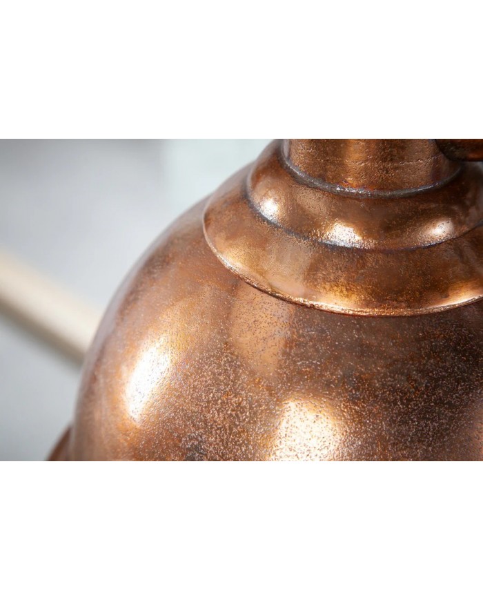 Lampe à suspension INDUSTRIAL en cuivre chiné – L’Élégance de l’Artisanat Industriel