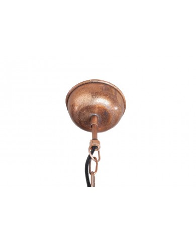 Lampe à suspension INDUSTRIAL en cuivre chiné – L’Élégance de l’Artisanat Industriel