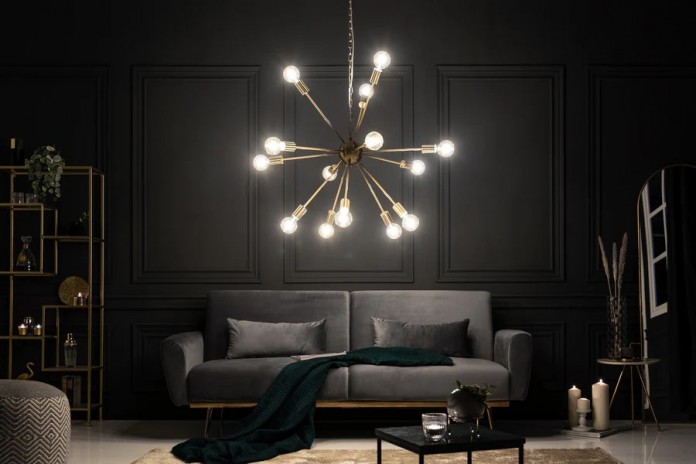 Suspension SPUTNIK 85 cm – L’Élégance Rétro-Futuriste