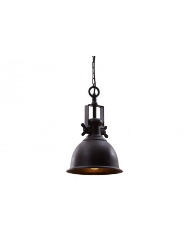 Lampe à suspension INDUSTRIAL en métal noir style industriel – L’Élégance de l’Artisanat Industriel
