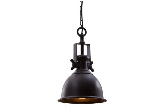 Lampe à suspension INDUSTRIAL en métal noir style industriel – L’Élégance de l’Artisanat Industriel
