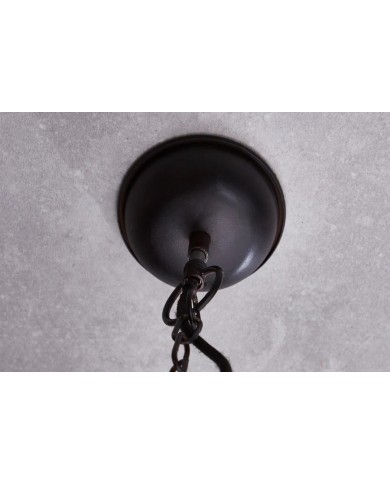 Lampe à suspension INDUSTRIAL en métal noir style industriel – L’Élégance de l’Artisanat Industriel