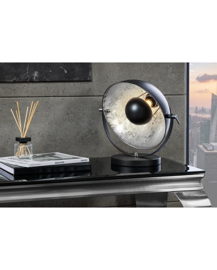 Lampe de table STUDIO 40cm noir argent