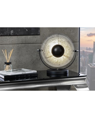 Lampe de table STUDIO 40cm noir argent
