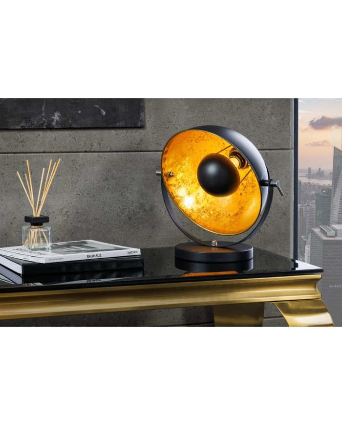 Lampe de table 40 cm noir or STUDIO