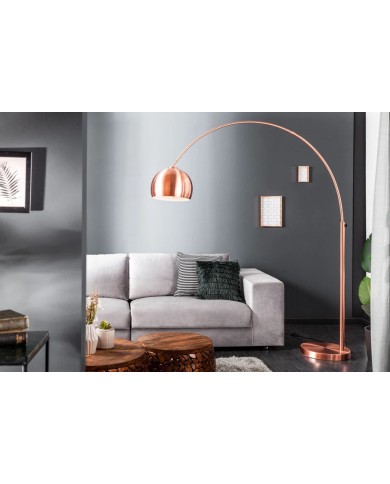 Lampadaire ajustable 170-210 cm avec base en cuivre BIG BOW