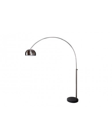 Lampadaire ajustable 170-210 cm chrome satiné avec base en marbre BIG BOW