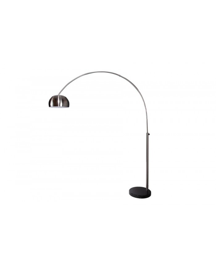 Lampadaire ajustable 170-210 cm chrome satiné avec base en marbre BIG BOW