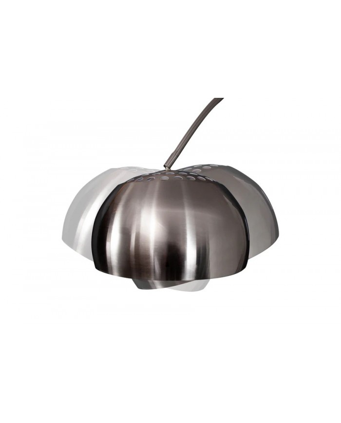 Lampadaire ajustable 170-210 cm chrome satiné avec base en marbre BIG BOW