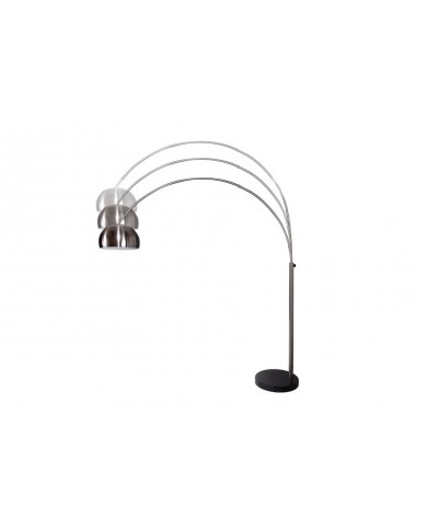 Lampadaire ajustable 170-210 cm chrome satiné avec base en marbre BIG BOW
