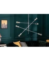 Suspension VARIATION – Design Ajustable et Métal Argenté Offre exceptionnelle