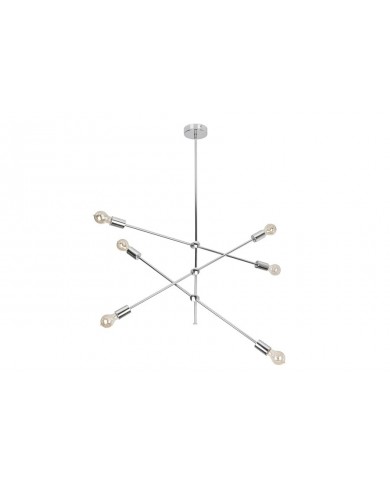 Suspension VARIATION – Design Ajustable et Métal Argenté Offre exceptionnelle