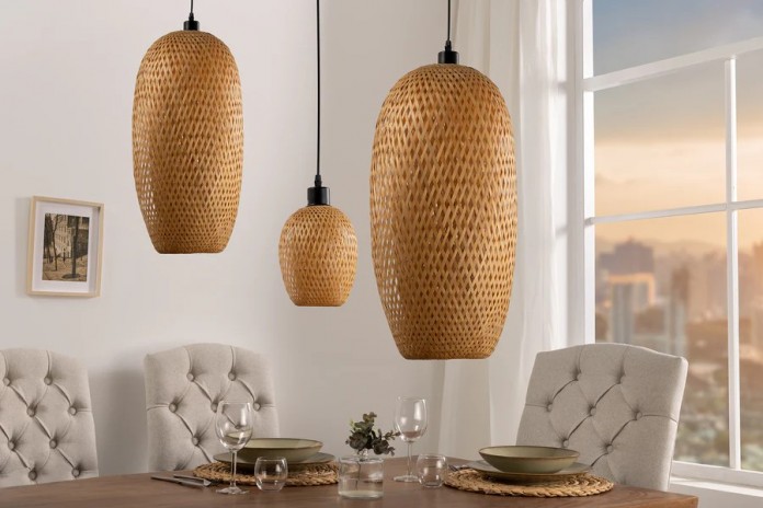 Suspension ORGANIC LIVING 60 cm – L’Authenticité du Bambou Naturel