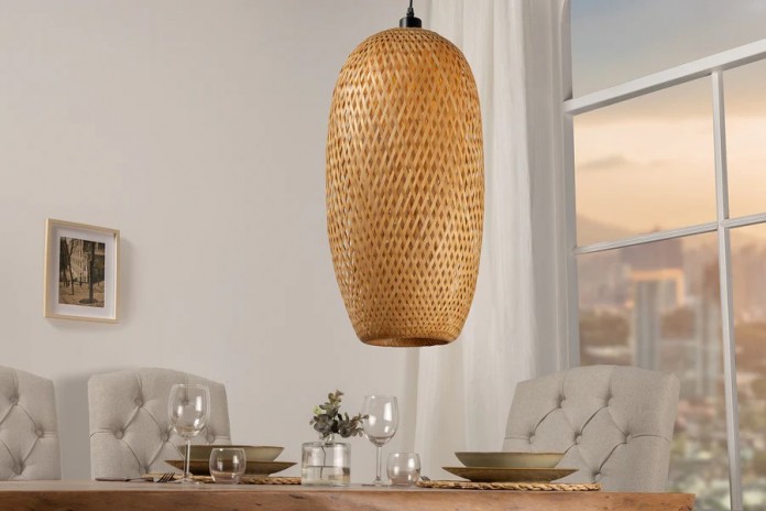 Suspension ORGANIC LIVING 60 cm – L’Authenticité du Bambou Naturel