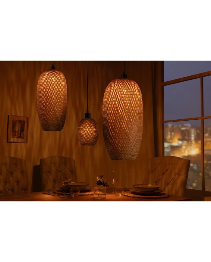 Suspension ORGANIC LIVING 46cm  – L’Authenticité du Bambou Naturel
