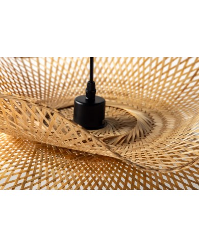 Suspension double ORGANIC LIVING 70cm bambou naturel fait main