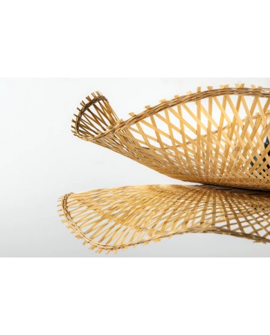 Suspension double ORGANIC LIVING 70cm bambou naturel fait main