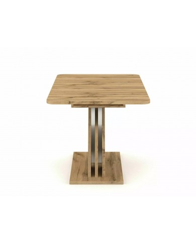 Table extensible chêne wotan et blanc mat 140-180 cm     Exol 100 € remise immédiate