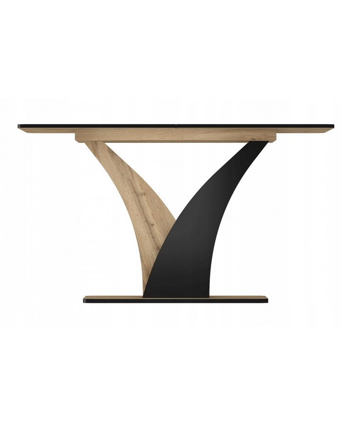 Table extensible Chêne Artisan/noir VANTO : REMISE 100.00€ PROMO IMMEDIATE .