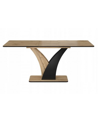 Table extensible Chêne Artisan/noir VANTO : REMISE 100.00€ PROMO IMMEDIATE .
